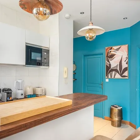 Modern & Cosy Flat - 4 Guests - Eiffel Tower Lägenhet