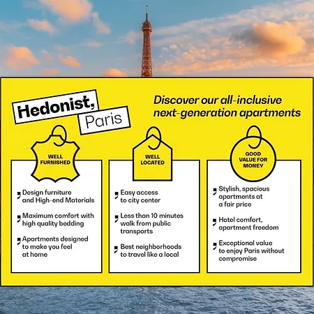 Modern & Cosy Flat - 4 Guests - Eiffel Tower